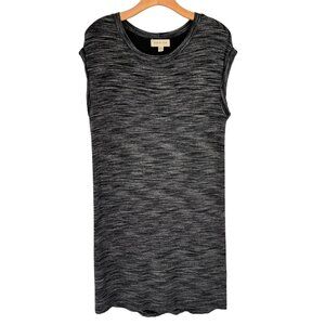 Cloth & Stone Womens Sleeveless Heathered Black t shirt dress size medium
